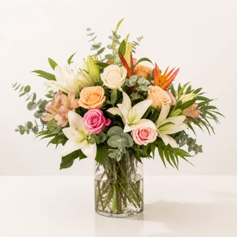 Arreglo de flores frescas